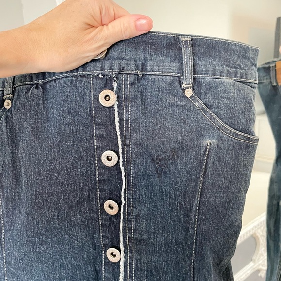 AUTHENTIC RARE Alexander McQueen Denim Corset Strapless Runway Dress - Picture 11 of 14